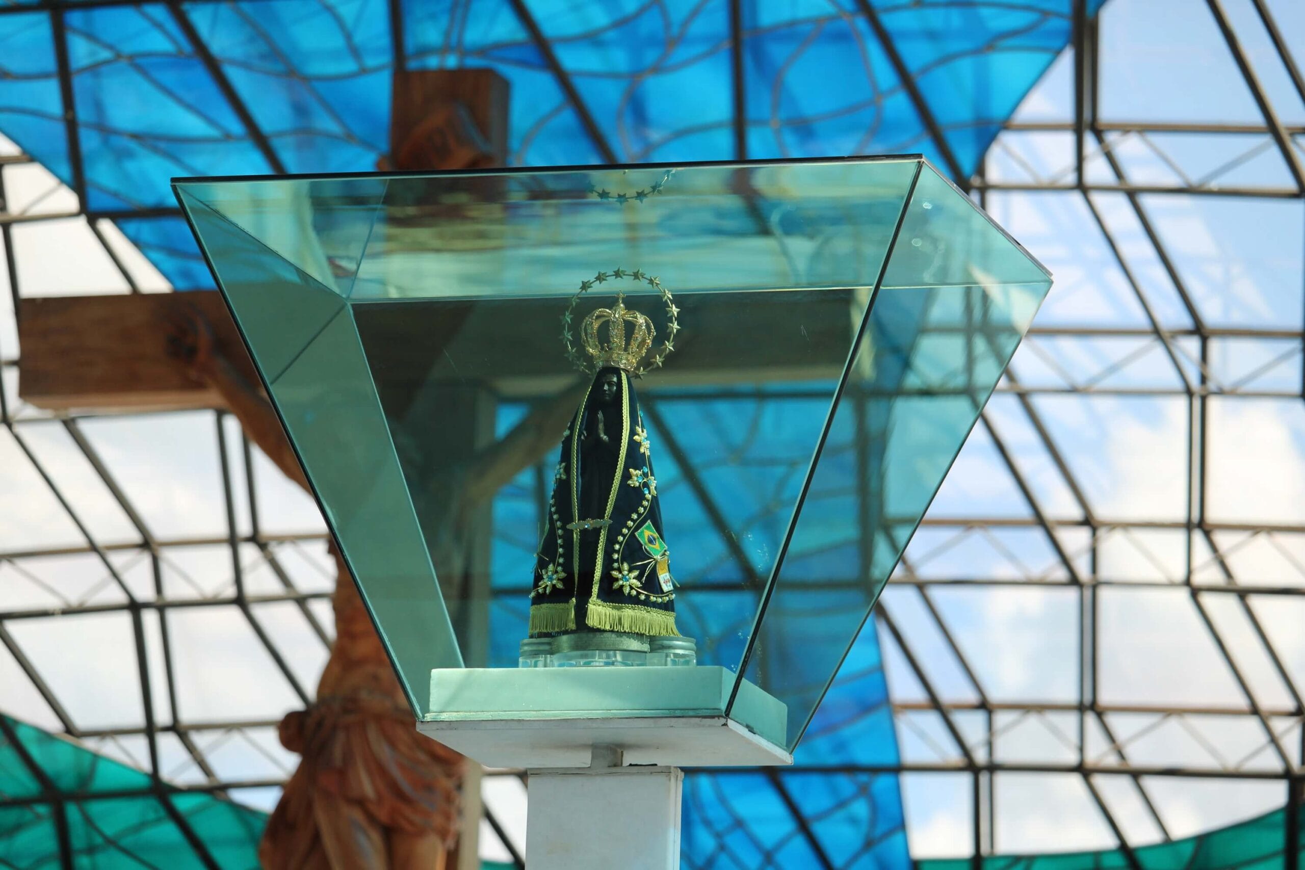 Imagem de Nossa Senhora Aparecida na Catedral Metropolitana de Brasília